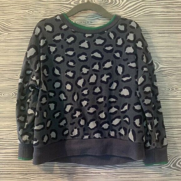 Mini Boden Leopard Print Sweatshirt 2-3 - Picture 1 of 6